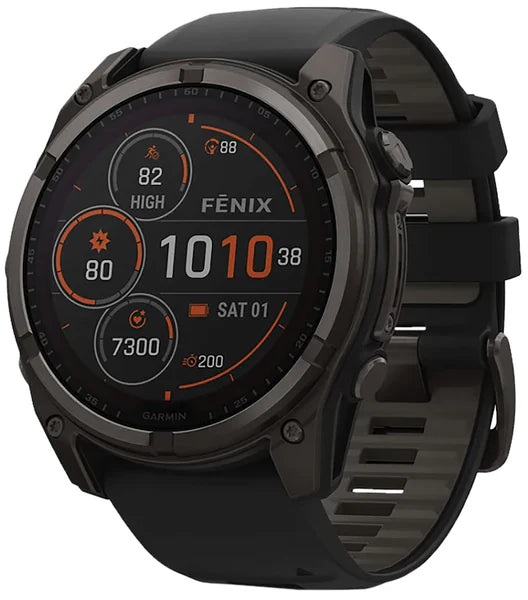 Garmin Fenix 8 Solar Gray Band Sunlight-Visible/Transflective MIP Display