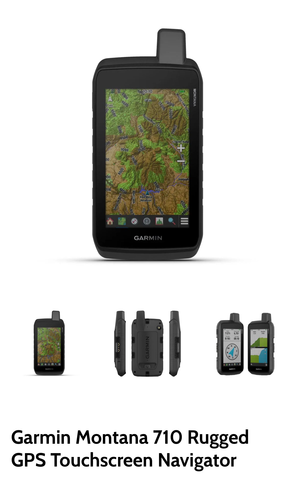 Garmin Montana 710 Rugged GPS Touchscreen Navigator