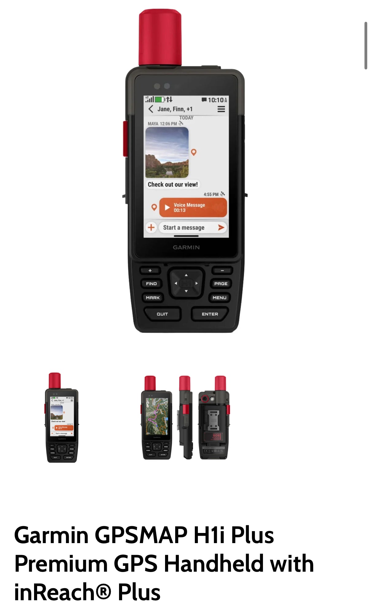 Garmin GPSMAP H1i Plus Premium GPS Handheld with inReach® Plus