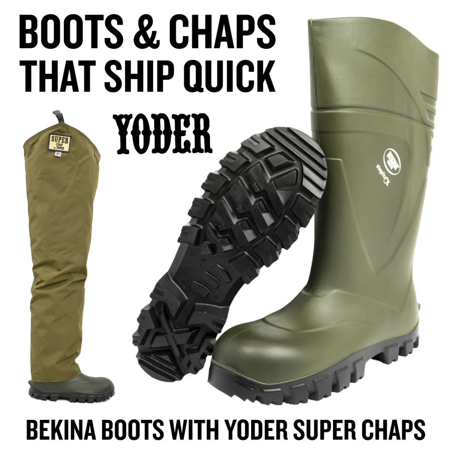 Bekina Boot with Yoder Super Chaps
